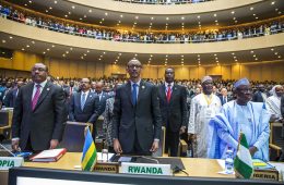 Paul Kagame at an African Union summit