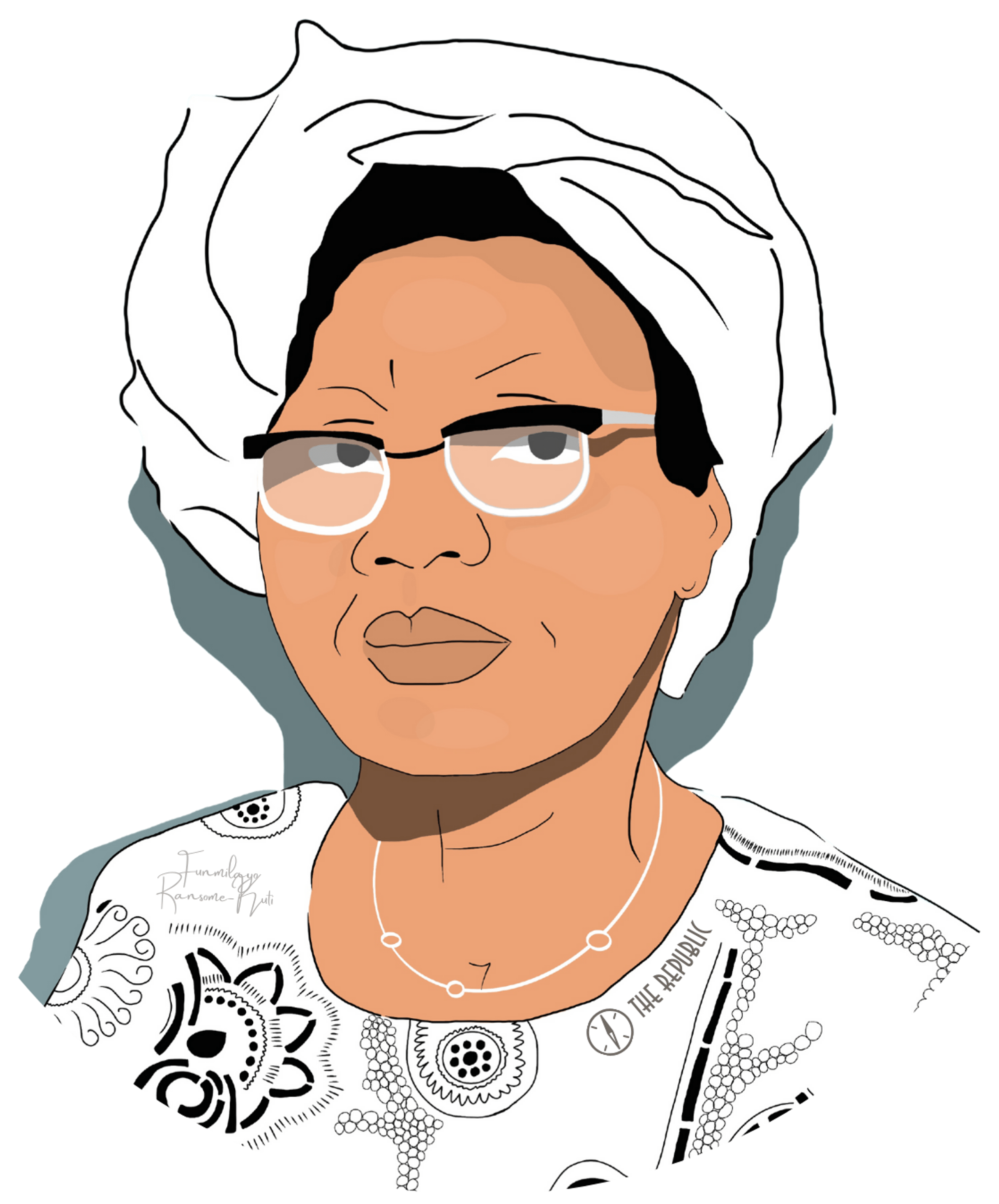 Mrs Funmilayo Ransom Kuti Sticker